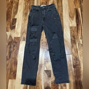 Hollister black mom Jean
